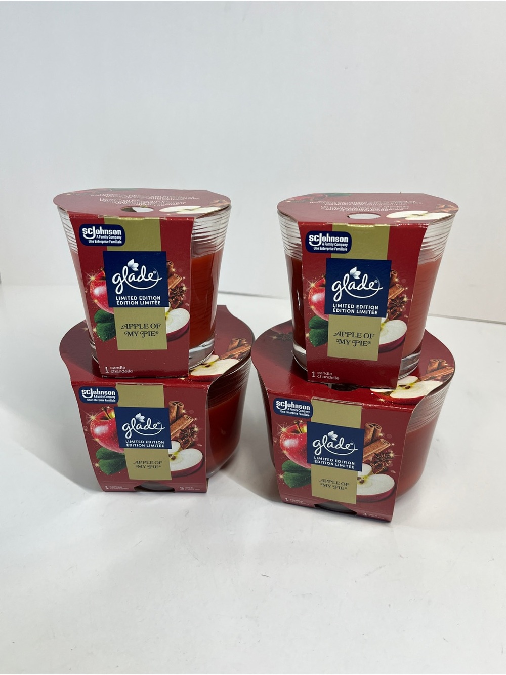 New Lot Glade Apple Of My Pie Scented Candle Single & 3-Wick Limited Edition